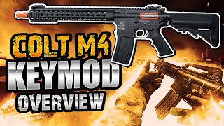 Colt M4 Keymod AEGs Airsoft Overview [upl. by Irneh460]