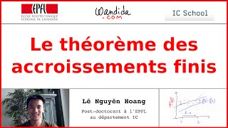 Le théorème des accroissement finis  Lê Nguyên Hoang [upl. by Ariay]