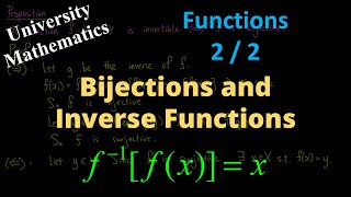 Injective Functions Surjective Functions Bijective Functions and Inverse Functions [upl. by Isak504]