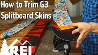 Snowboarding How to Trim G3 Splitboard Skins [upl. by Akimahs]