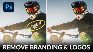 How to Remove Logos amp Branding in Photoshop [upl. by Nylauqcaj]