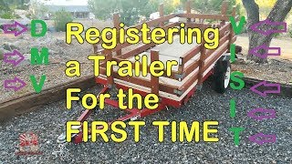 How To Register Trailer at DMV For Title▶️ Harbor Freight Home Assembled Trailer Registration [upl. by Demitria]