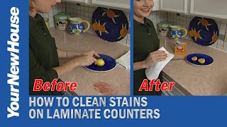 How to Remove Stains from a Laminate Countertop  Quick Tips [upl. by Oiliduab992]