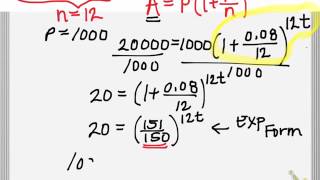 Compound Interest Solving for time [upl. by Trinia263]