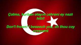 Istiklal Marsi  Turkey National Anthem English lyrics [upl. by Arimas]