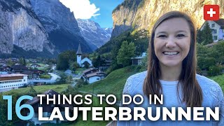 16 Things To Do In Lauterbrunnen Valley Switzerland  Free Map [upl. by Asirahc]