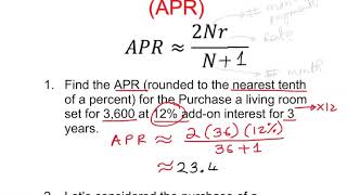 Annual Percentage RateAPR [upl. by Syverson]