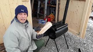 Shed Upgrade 2 Installing a Small Wood Stove [upl. by Partridge]