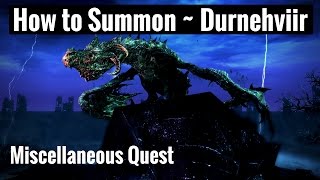 How to Summon DURNEHVIIR amp Soul Tear Shout  Skyrim Remastered [upl. by Poll]