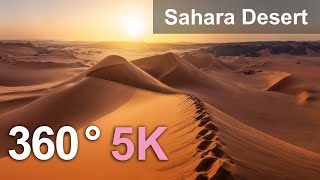 Sahara Desert Algeria Aerial 360 video in 5K [upl. by Ynnos]