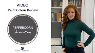 Paint Colour Review Sherwin Williams Peppercorn SW 7674 [upl. by Eillim10]