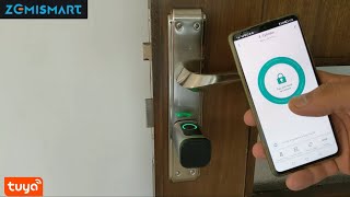 مراجعه كامله للقفل الذكي  Zemismart Tuya Smart Door Lock [upl. by Aicirt85]