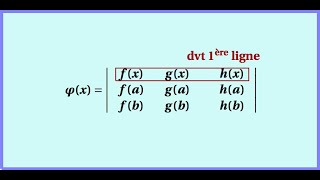 TD determinant  Accroissement finis généralisée [upl. by Harolda]