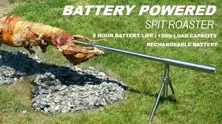 Pig Hog Lamb or Goat Spit Roaster Rotisserie  Battery Powered [upl. by Yebot]