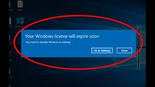 How to fix quotyour windows license will expire soonquot on windows 10 [upl. by Ocana7]