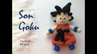 Son Goku 1 part Crochet tutorial  Sub 🇺🇸🇪🇸 GretaWings [upl. by Serle]