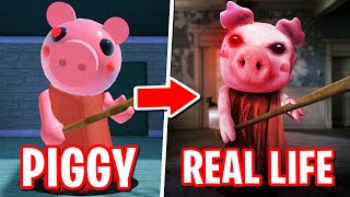 I MADE ROBLOX PIGGY IN REAL LIFE Roblox Piggy [upl. by Nadabb860]