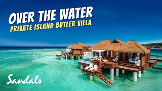 Over the Water Private Island Butler Villa  Sandals Royal Caribbean Full Walkthrough Tour amp Review [upl. by Ojeillib]