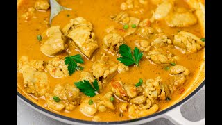 Easy Coconut Chicken Curry  Chicken curry with coconut milk [upl. by Rosina]