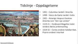 Oppdagelser og tidlig moderne tid  15  Oversikt [upl. by Wettam793]