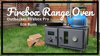 Outbacker® Firebox Pro Eco Burn Range Oven Stove  Unboxing [upl. by Kolva]