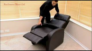 Operating A Manual Push Arm Recliner Chair [upl. by Susanne]