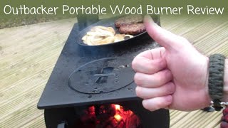 Outbacker Bargain Portable Wood Burner Review [upl. by Eislehc]