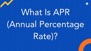 What Is APR Annual Percentage Rate [upl. by Baptist638]