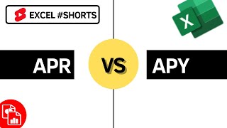 Calculate APR vs APY  Excel Shorts [upl. by Elyr983]