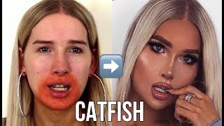 IN DEPTH FACIAL FEMINIZATION MAKEUP TUTORIAL HOW TO  TRANSGENDER TRANSFORMATION MTF [upl. by Aynekat938]