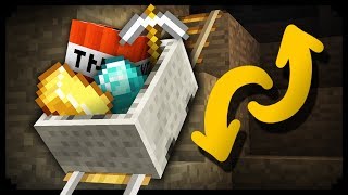 ✔ Minecraft How to make an Automatic Item Transfer System [upl. by Malcom278]