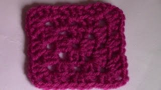 Haken  tutorial 3 de basis granny square [upl. by Sellihca]