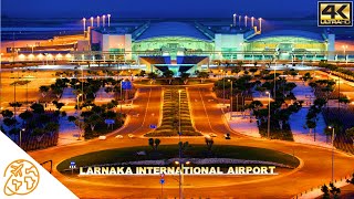 Larnaca Airport International Cyprus 4k LCA [upl. by Erleena]