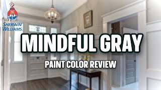 Sherwin Williams Mindful Gray  AWESOME MIDTONE GRAY [upl. by Elreath]