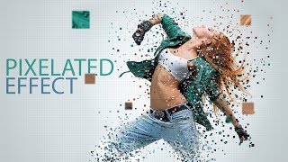 Pixelated Effect Photoshop Tutorial [upl. by Nosiaj]