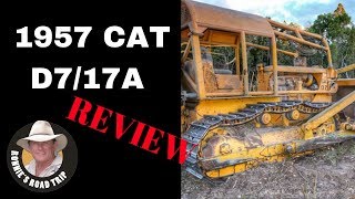 BULLDOZER Review CAT D7 Cable Blade 17A Caterpillar Dozer [upl. by Tobe]