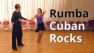 Rumba Basic Routine with Cuban Rocks  Latin Dance [upl. by Iline]