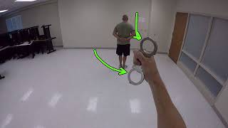 Department of Criminal Justice Training DOCJT Standing Handcuffing [upl. by Riley]