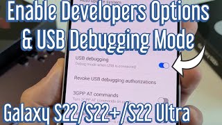 Galaxy S22s How to Enable Developer Options amp USB Debugging [upl. by Eirehs]