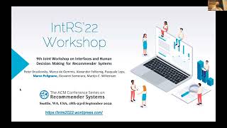 IntRS Workshop RecSys 2022 [upl. by Atims334]