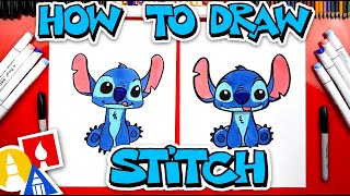 How To Draw Stitch From Lilo And Stitch [upl. by Alleda]