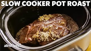 How to Make Slow Cooker Pot Roast  Allrecipes [upl. by Ibrek464]