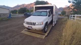 Enclosed Car Trailer Winch Install [upl. by Llewop]