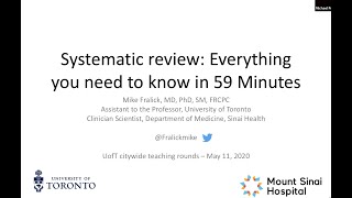 An Introduction to Systematic Review and Metaanalysis Everything you need to know in 59 minutes [upl. by Ynoffit975]