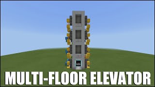 How To Build a Multi Floor Elevator in Minecraft Bedrock [upl. by Charita936]