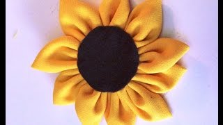 GIRASOL DE TELA diy [upl. by Dickenson]