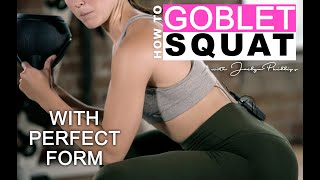 Goblet Squats  Kettlebell for Beginners [upl. by Corina]