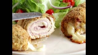 Baked Chicken Cordon Bleu Recipe [upl. by Gardia]