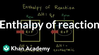 Enthalpy of reaction  Thermodynamics  AP Chemistry  Khan Academy [upl. by Ries377]