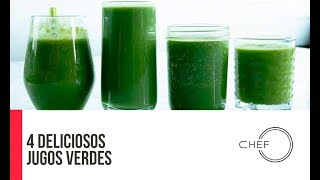 Cómo ELIMINAR lo que tu cuerpo no necesita con estos 4 Jugos Verdes [upl. by Angelica]